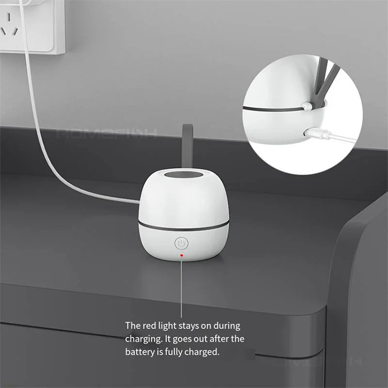 Newest Portable Pacifier Sterilizer Case with UV Light Travel Rechargeable Sanitizer Box